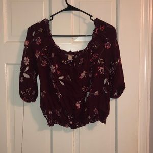 Floral crop top
